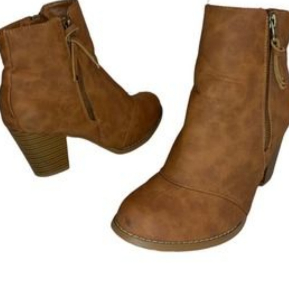 Lane bryant brown bootie boots